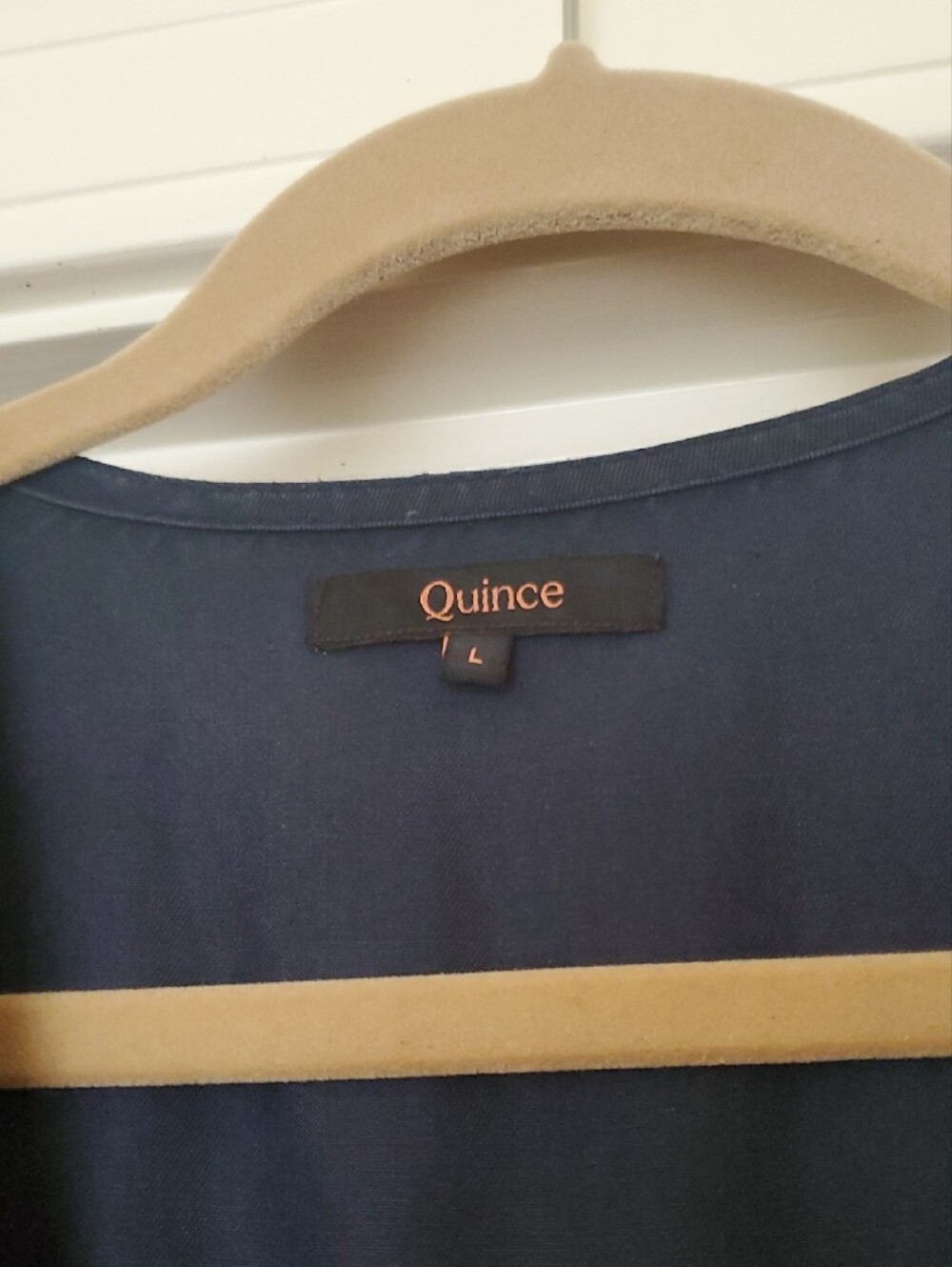 Quince Navy Midi Dress - Picture 4 of 5